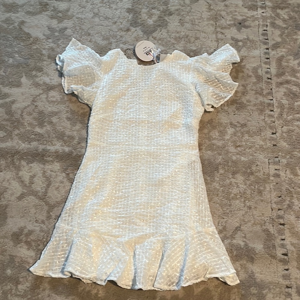 White Selfie Leslie dress Size medium new with tags